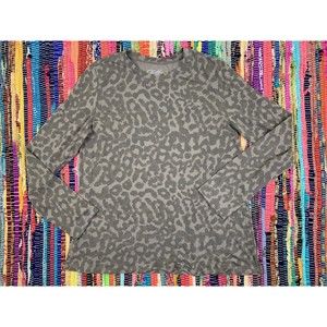 Gold Rush Long Sleeve Shirt Small S Juniors Womens Top Long Sleeve Animal Print